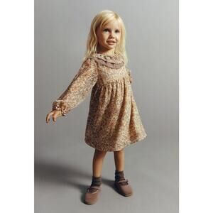 Zara Girls Dress Floral Sparkle Size 2-3 Years Old